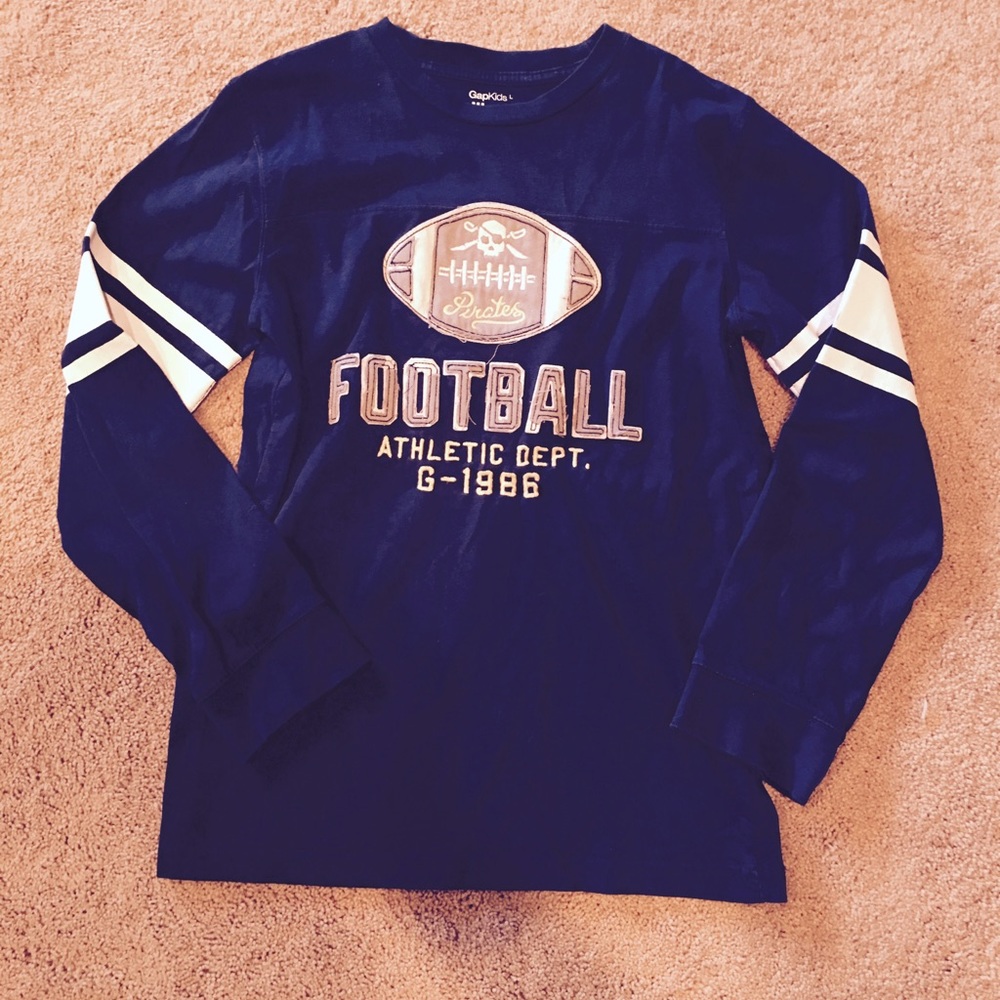 EUC Gap kids rugby shirt with football embroidery
