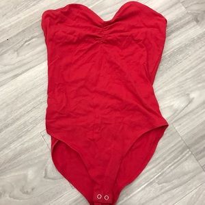 Red Sweetheart Bodysuit