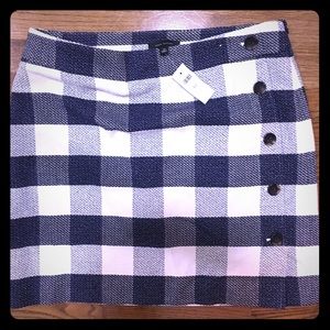 NWT Ann Taylor Navy & White Skirt