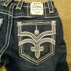 Darkwash rock revival slim st