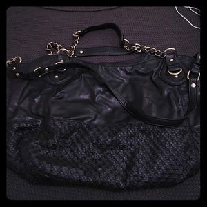 Black Steve Madden Textured Bag