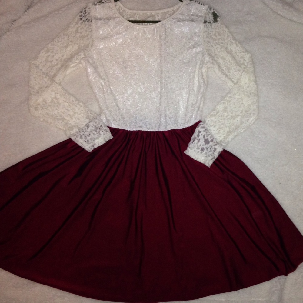 Laced mid length dress