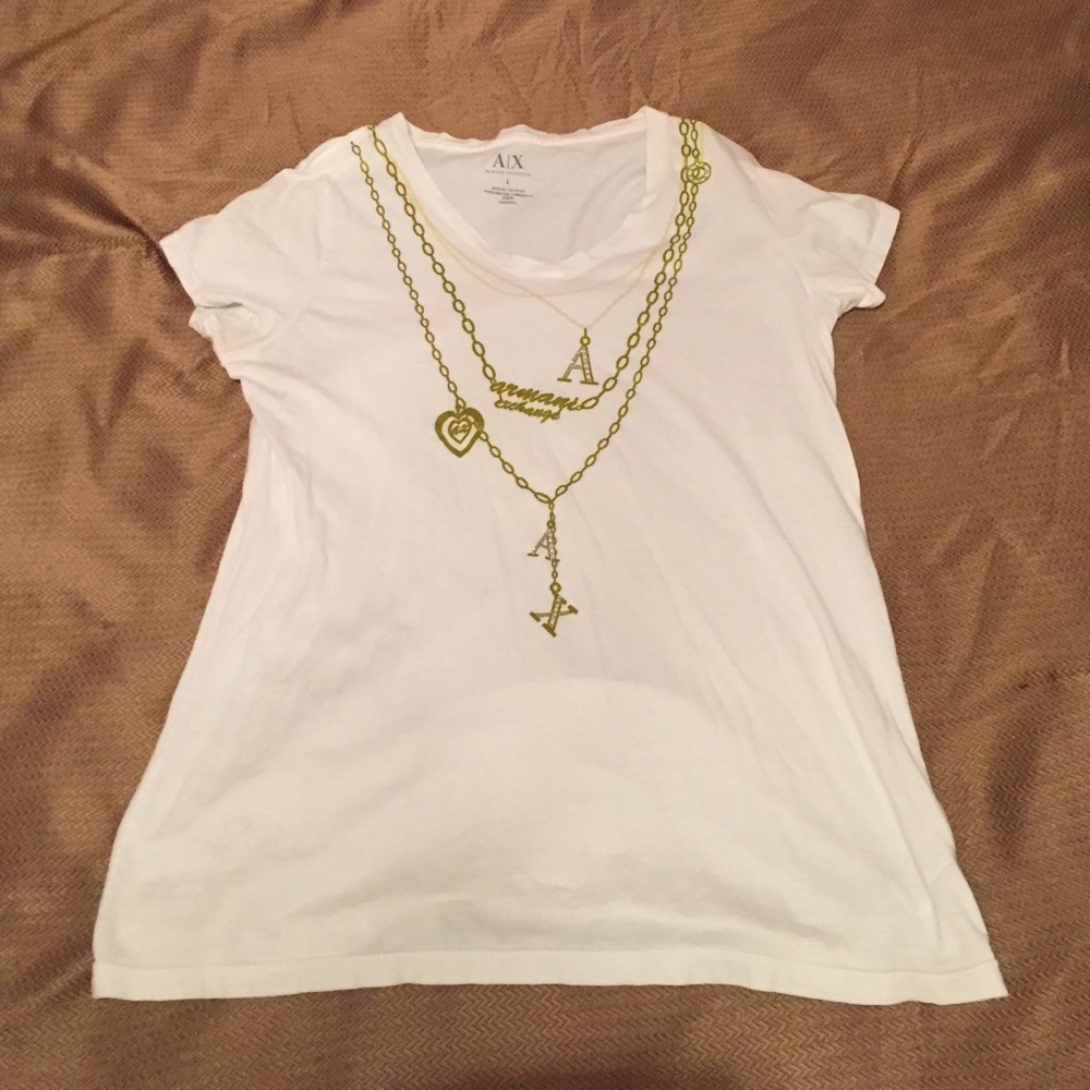 Large v-neck tee