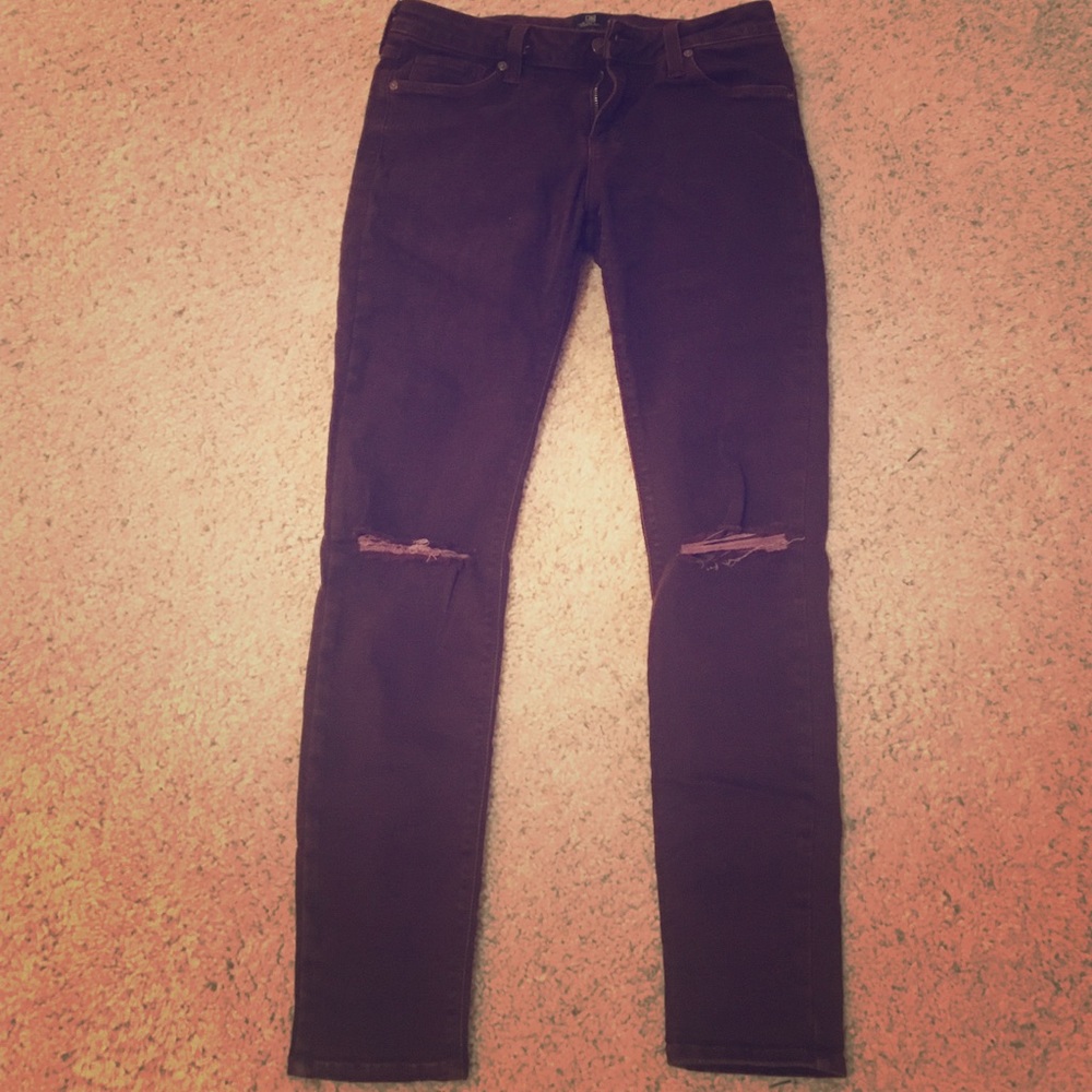 💜 COMFIEST Skinny Jeans with Knee Slit