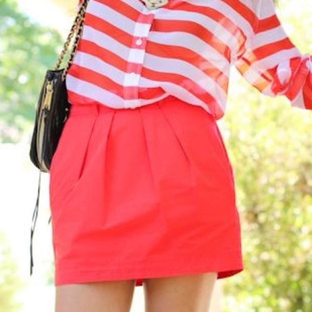 Red Madewell skirt