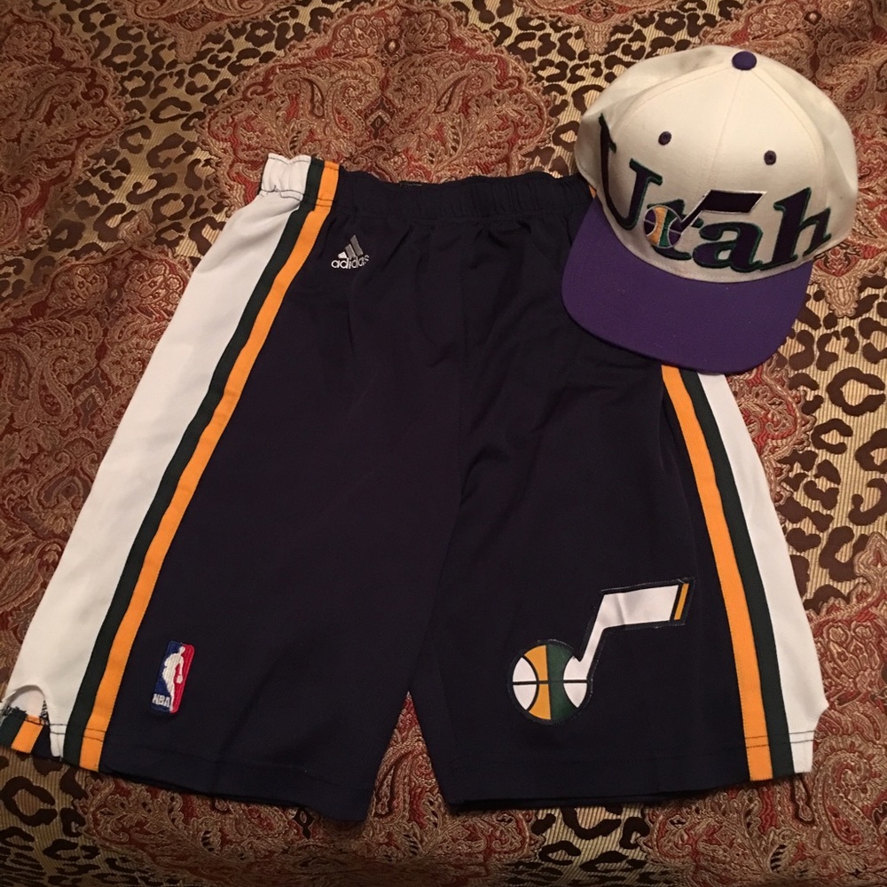 Utah jazz cap by Adidas (cap only-shorts sold)