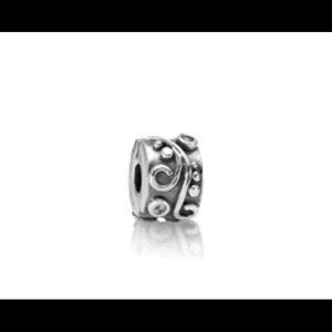 Pandora Pink Stone Clip Charm