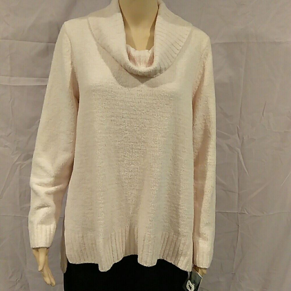 Style & Co Plush Cowl Neck Sweater
