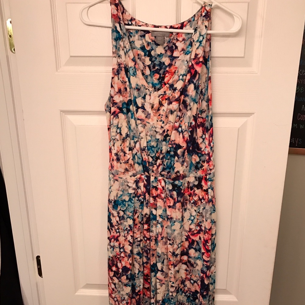 Maxi floral print dress