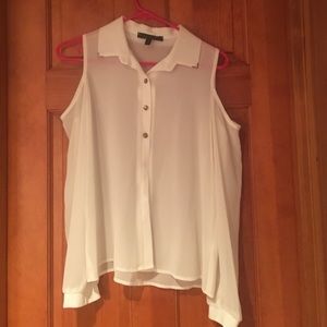 White Foley blouse