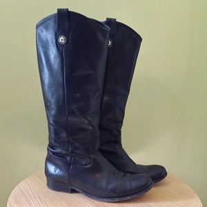 Frye Melissa Button Boot, Black Size 9