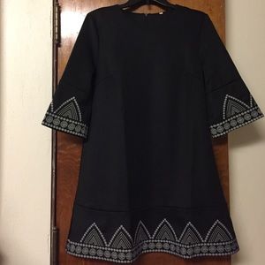 Black Embroidered Dress
