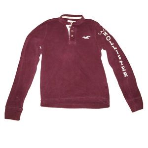 Maroon Long sleeve Hollister shirt