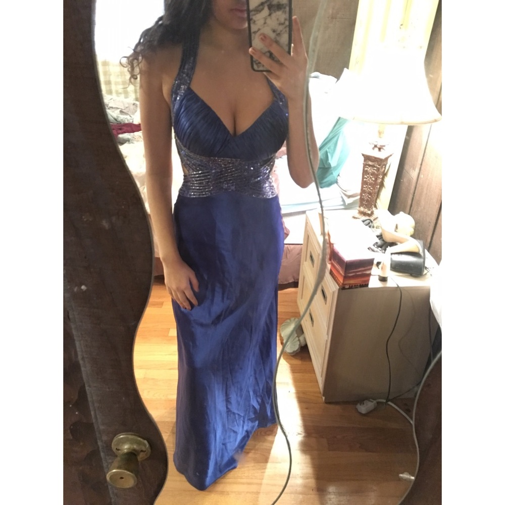 Dave And Johnny prom dress gown royal blue