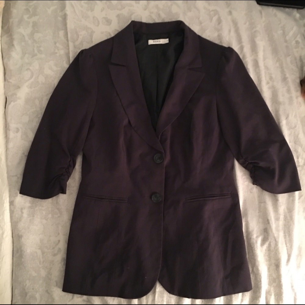 Dark Purple Boyfriend Blazer