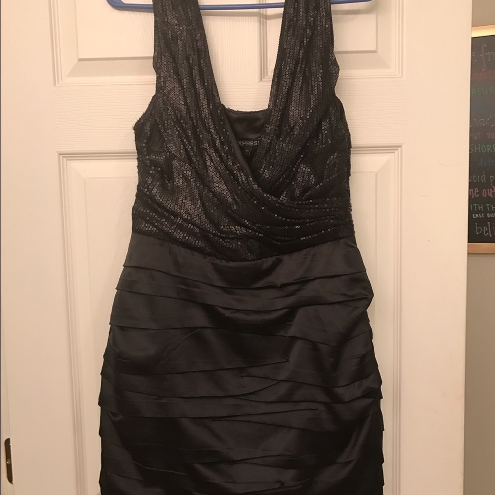 Express black mini dress