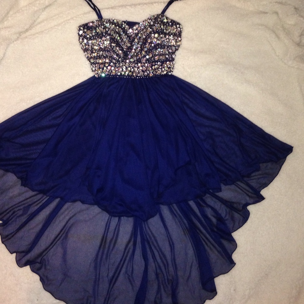 Navy blue homecoming dress