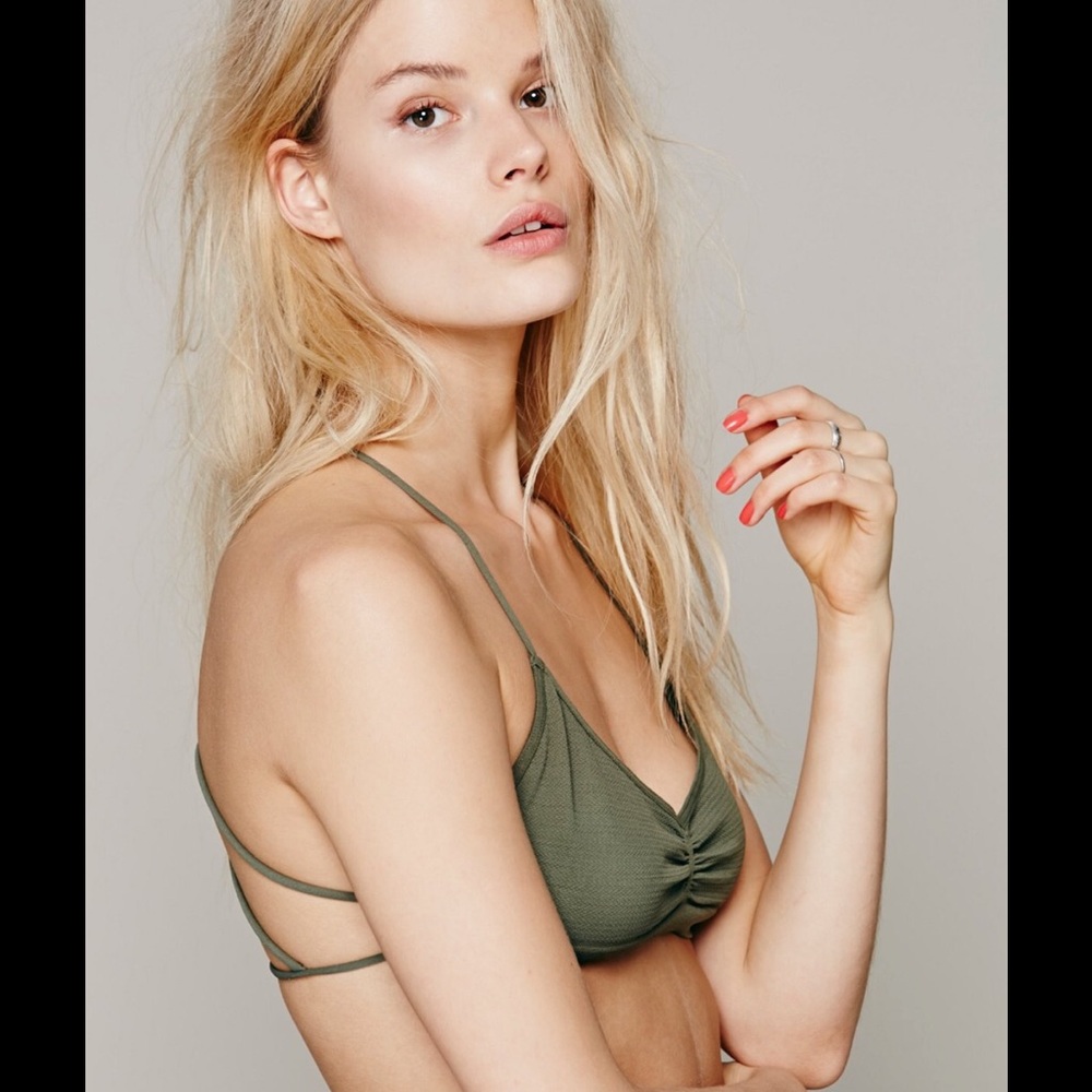 Free People strappy back bralette - XS/S - green