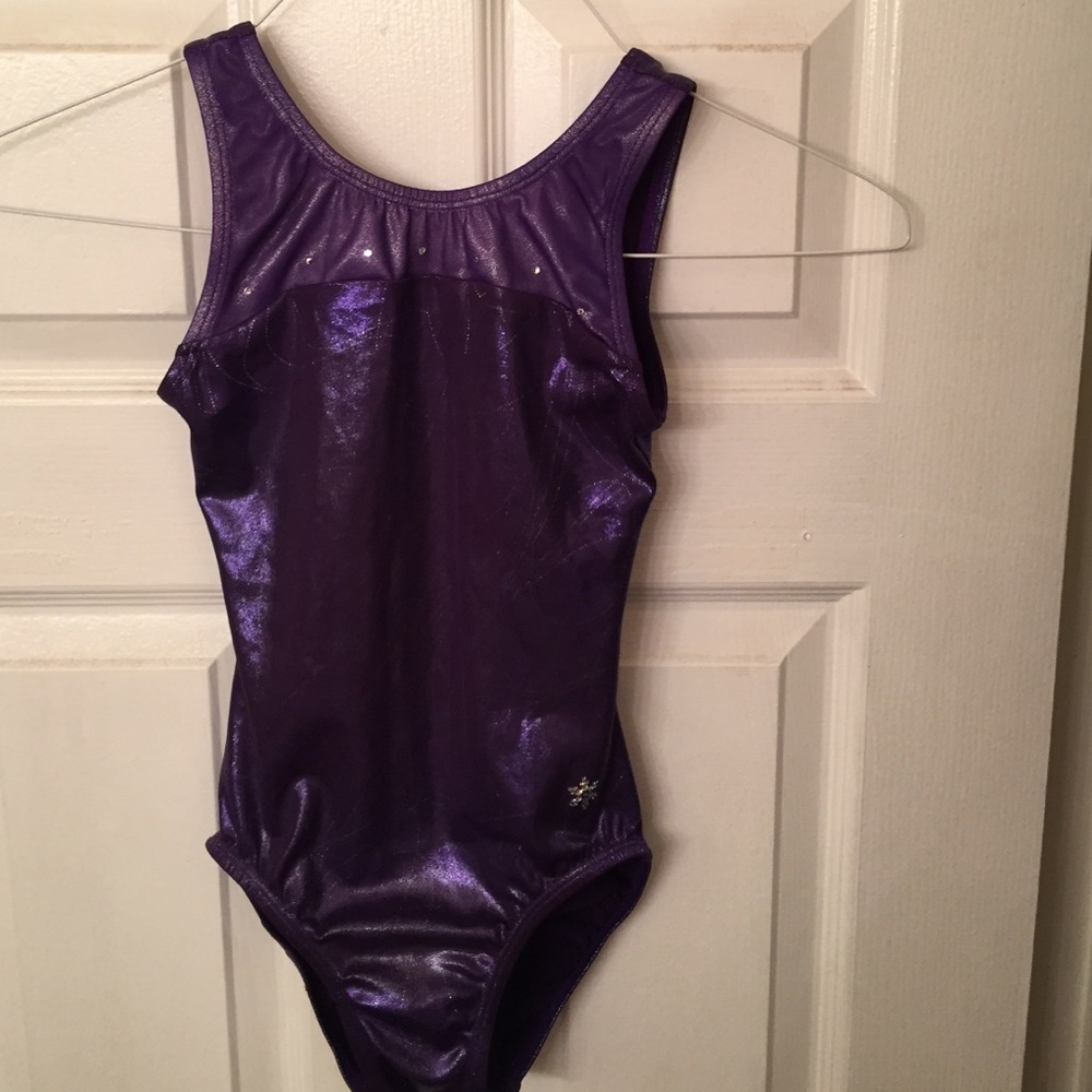 Snowflake girls purple leotard