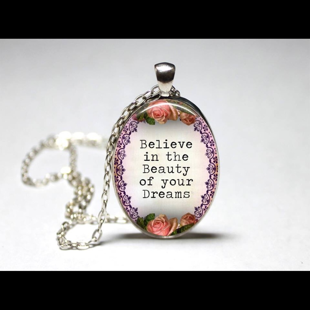 Written word collection. Necklace.