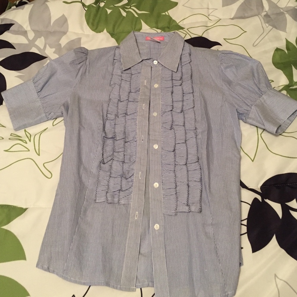 Tuxedo blouse
