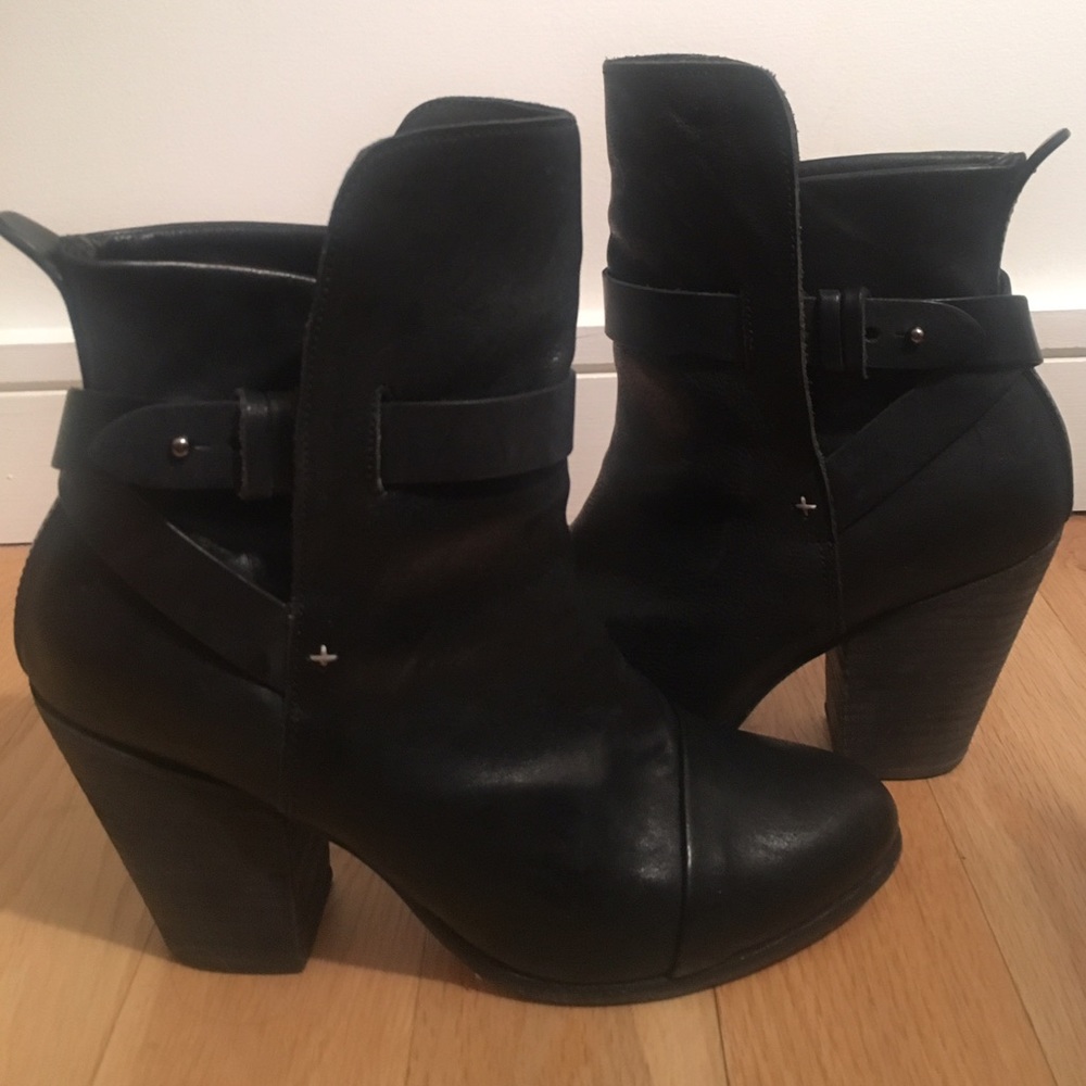 Rag & Bone Black Booties