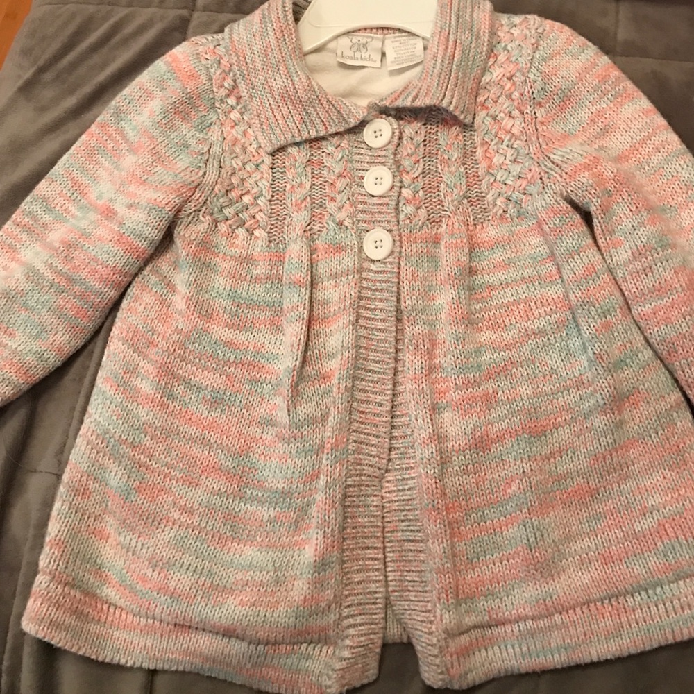 Fleeced lined knit sweater