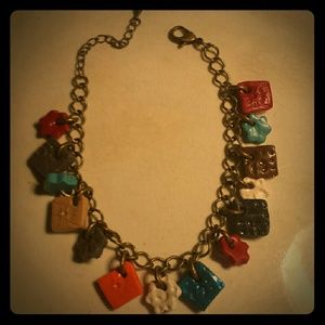 Handmade clay bracelet