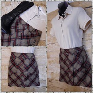 L.A.M.B. Plaid Skirt