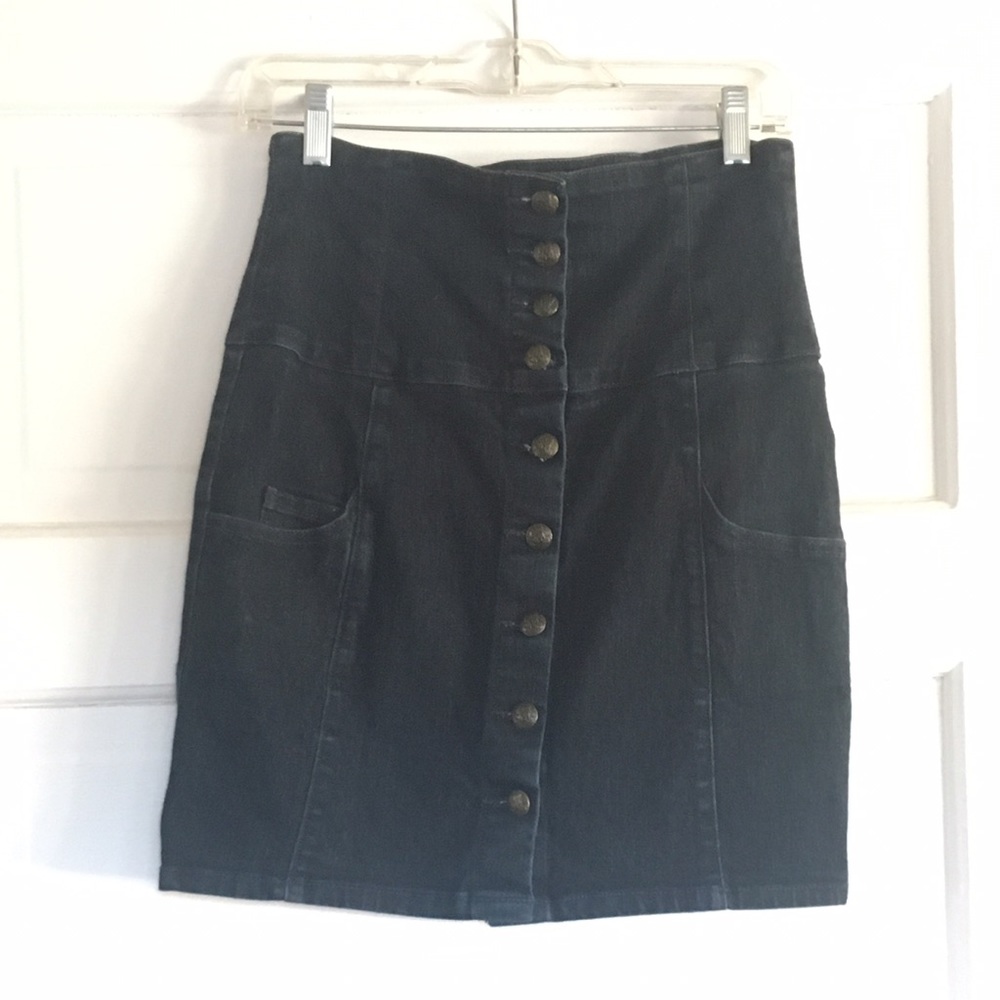 LF High Waist Jean Skirt