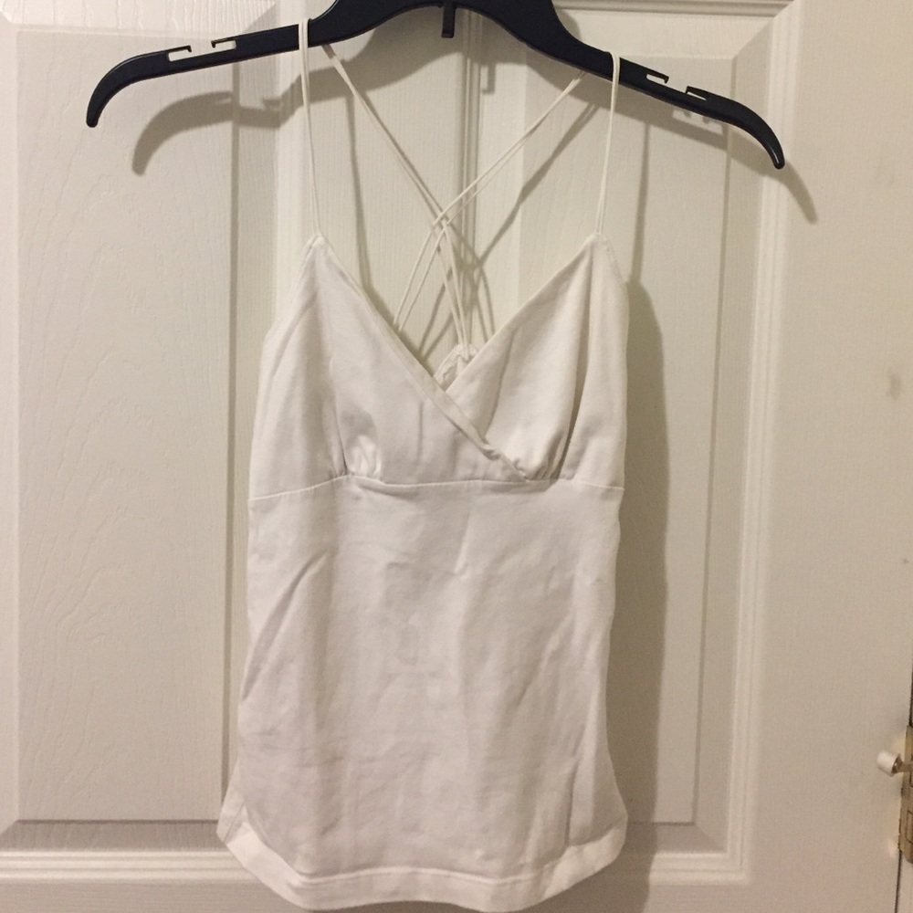 White H&M V Tank Top - Size XS