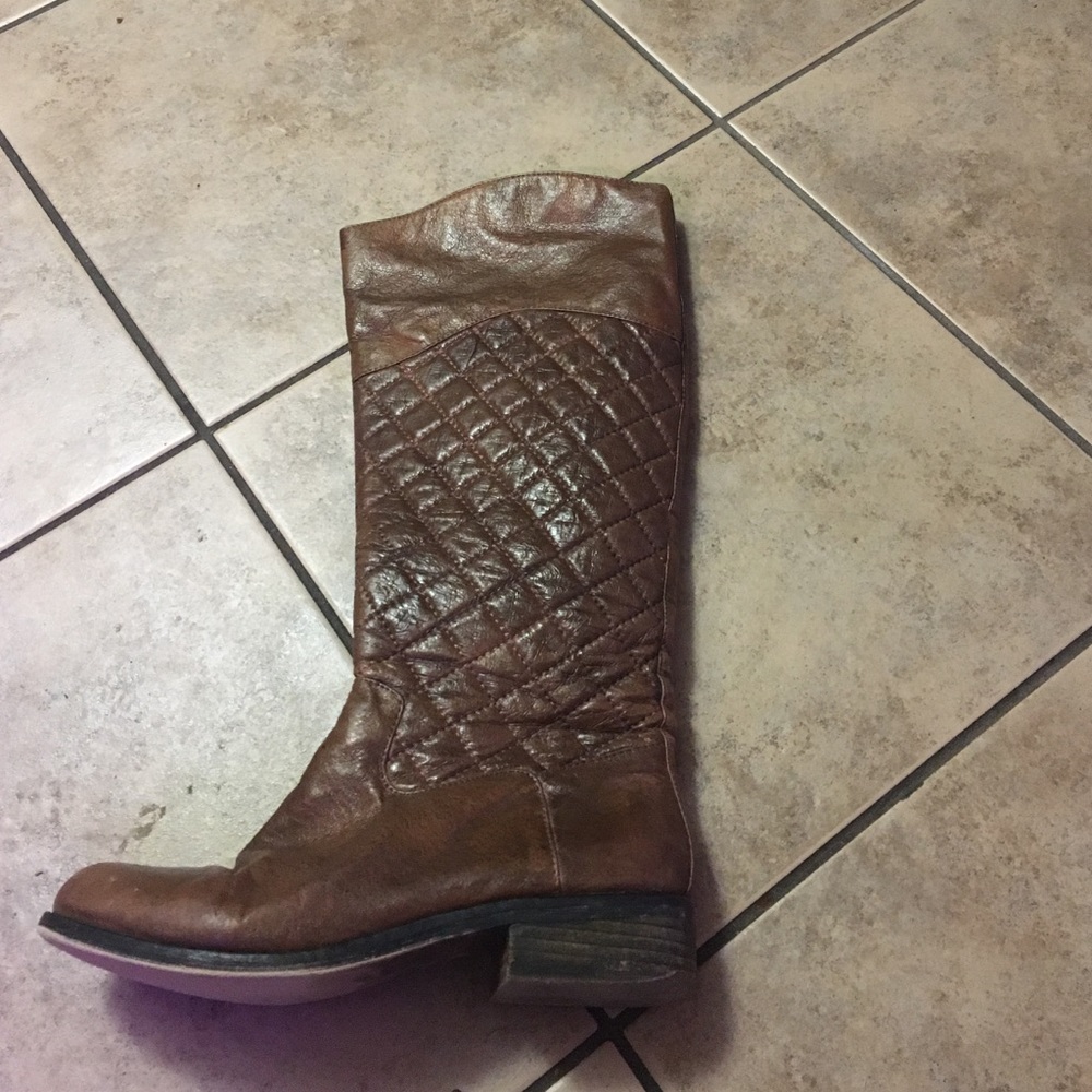 Brown riding boots