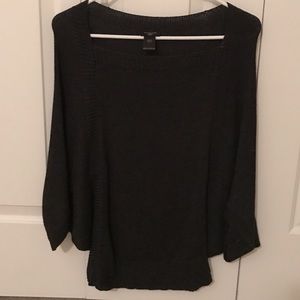 Ann Taylor Grey Dolman Sleeve Top