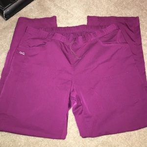 Maroon scrub pants