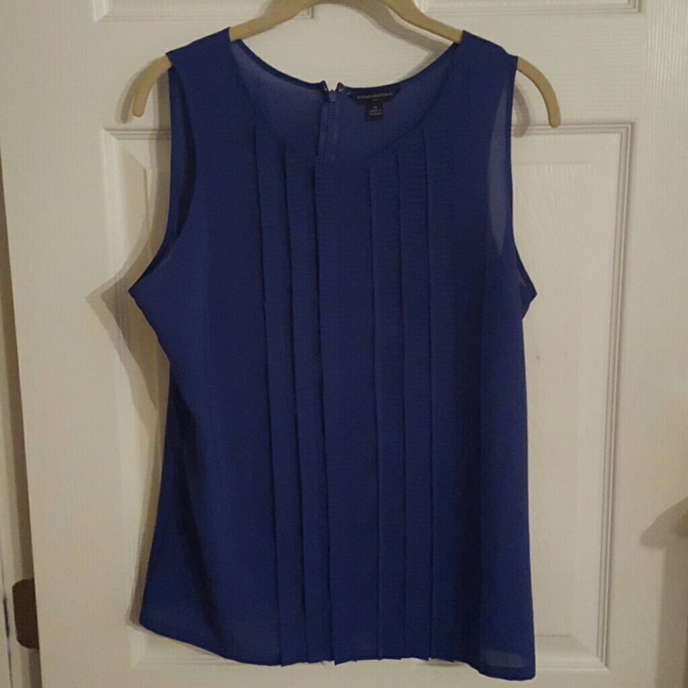 BANANA REPUBLIC Sleeveless Blue Blouse