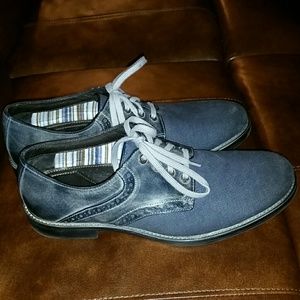 Johnston & Murphy dark blue dress shoes
