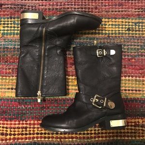 Vince Camuto size 7.5 black moto boots