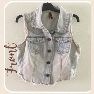 Light blue Distressed Jean Jacket