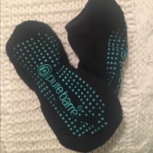 Pure Barre Socks in blue/green