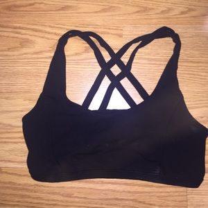 Ivivva Size 12 Black Vitality Sports Bra