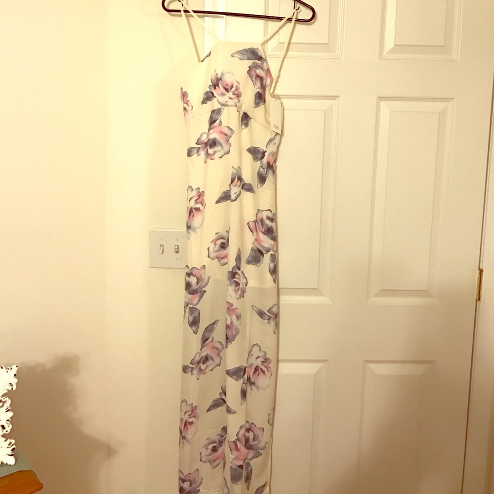 New Tobi cream floral dress