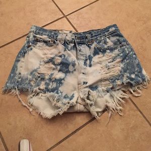 High waisted vintage Levi shorts