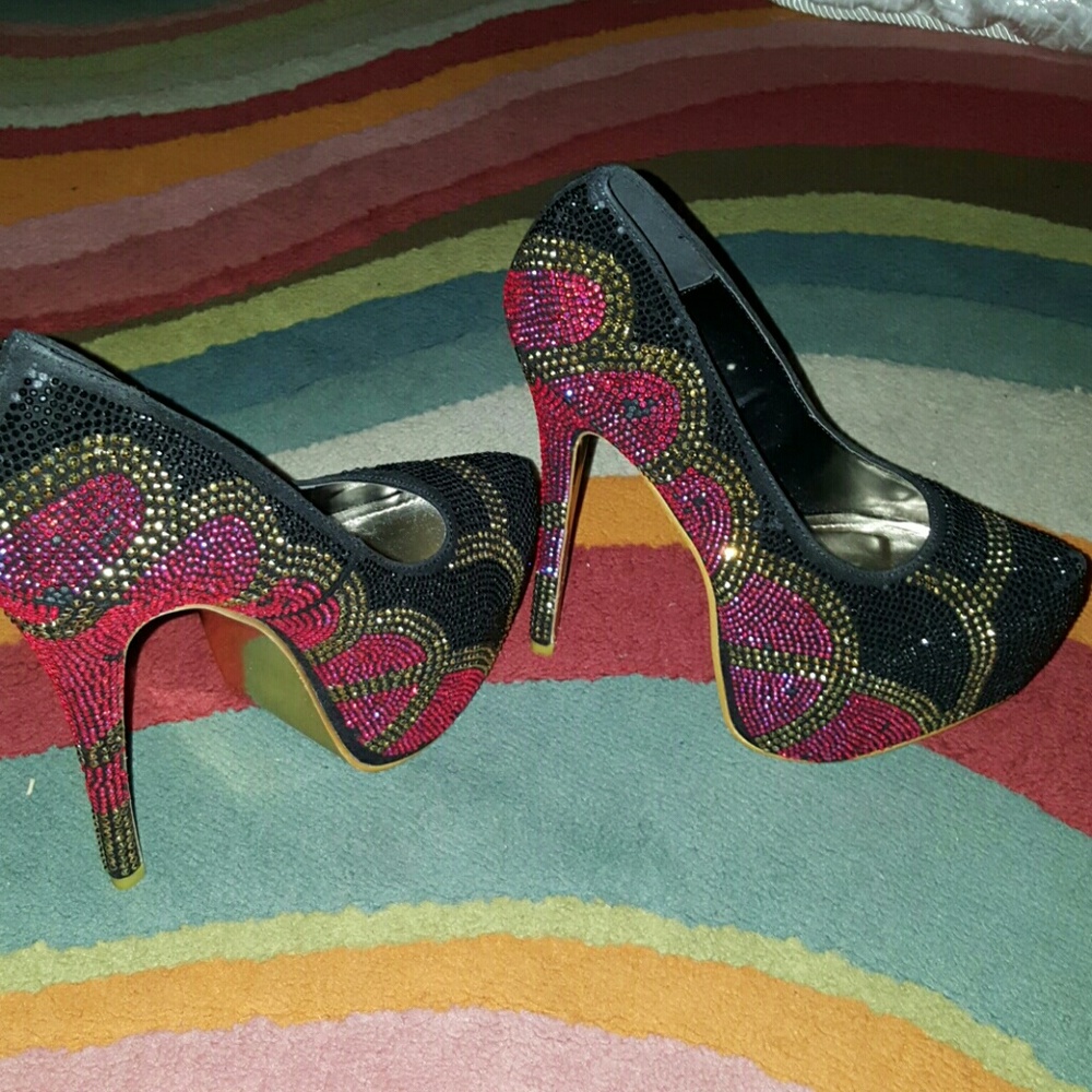 Blinged Out Stiletto Pumps