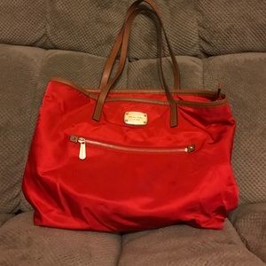 Red Michael Kors purse