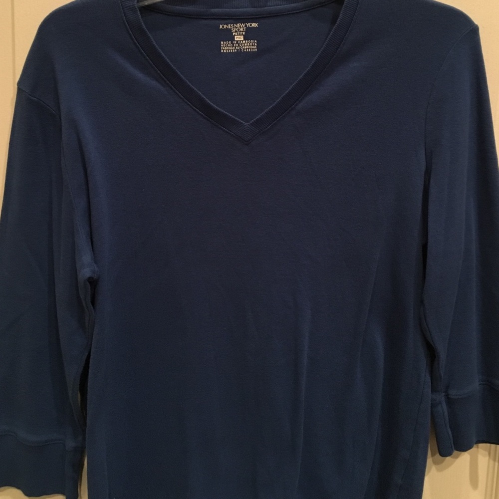 Blue 3/4 Sleeve Top