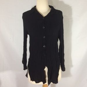 Black long sleeve button down