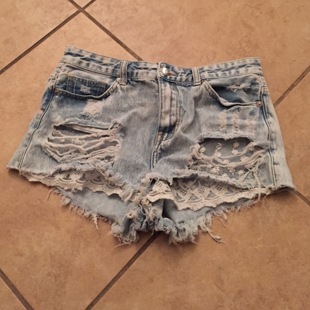 High rise shorts