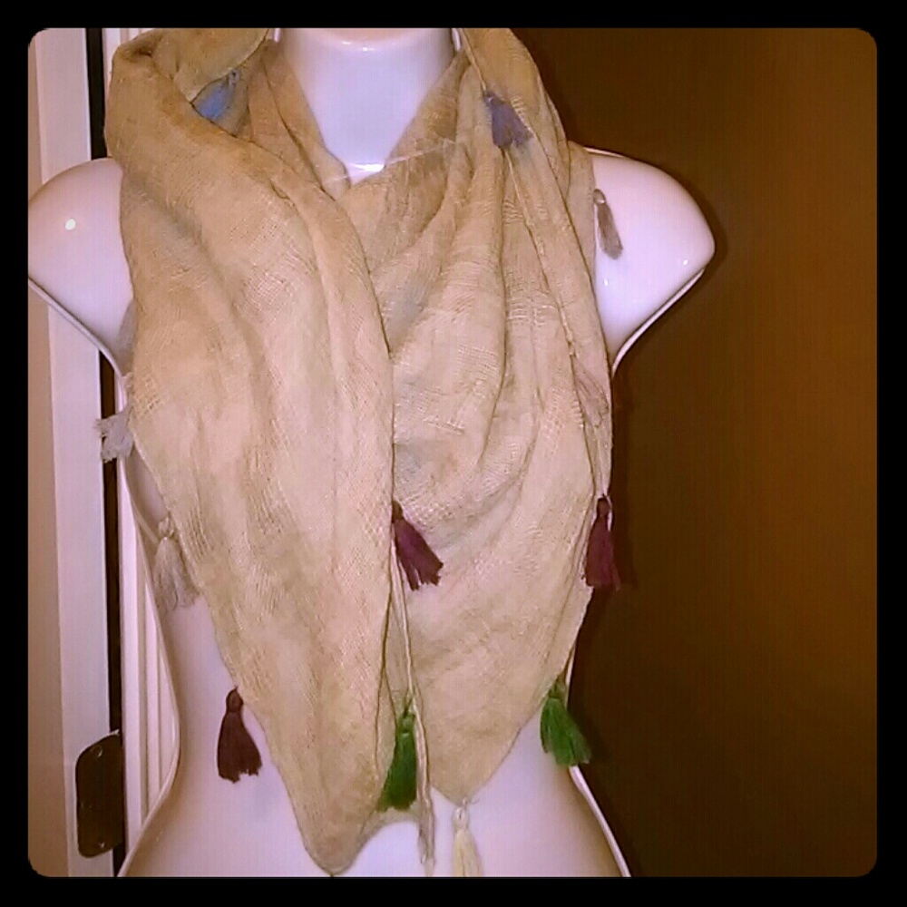 Women's chic tassel scarve