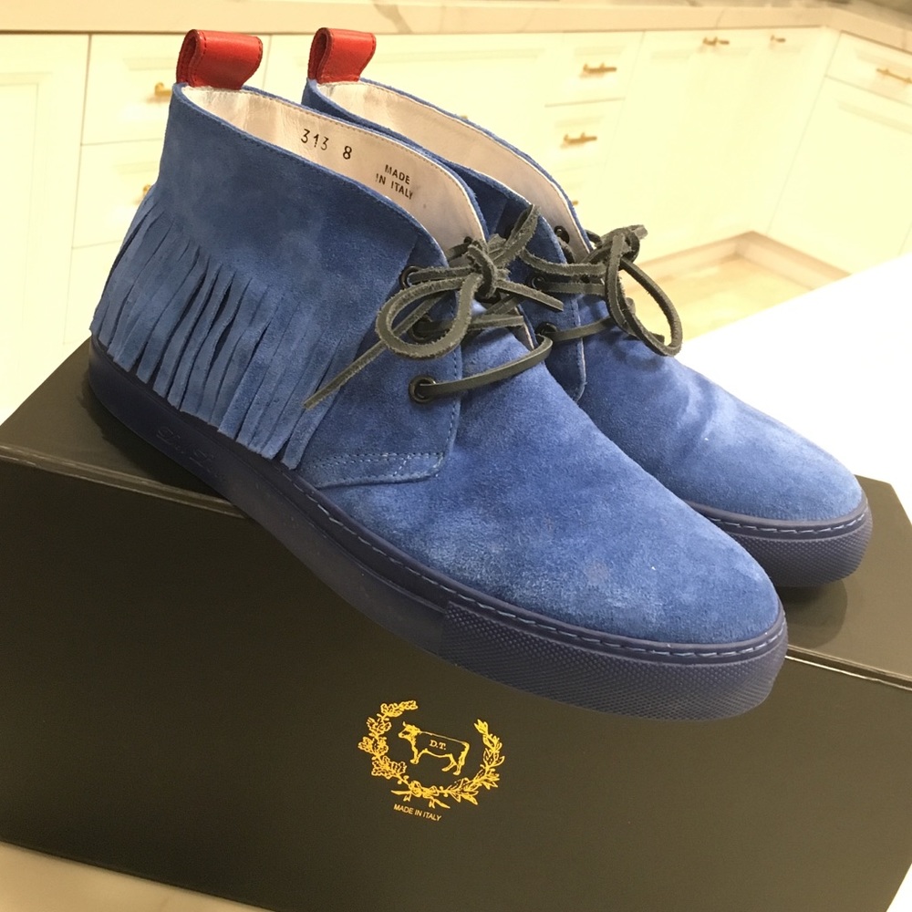 DEL TORO SUEDE FRINGE CHUKKA SNEAKERS ✔️