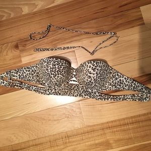 Victoria Secret Cheetah Bandeau Bikini Top